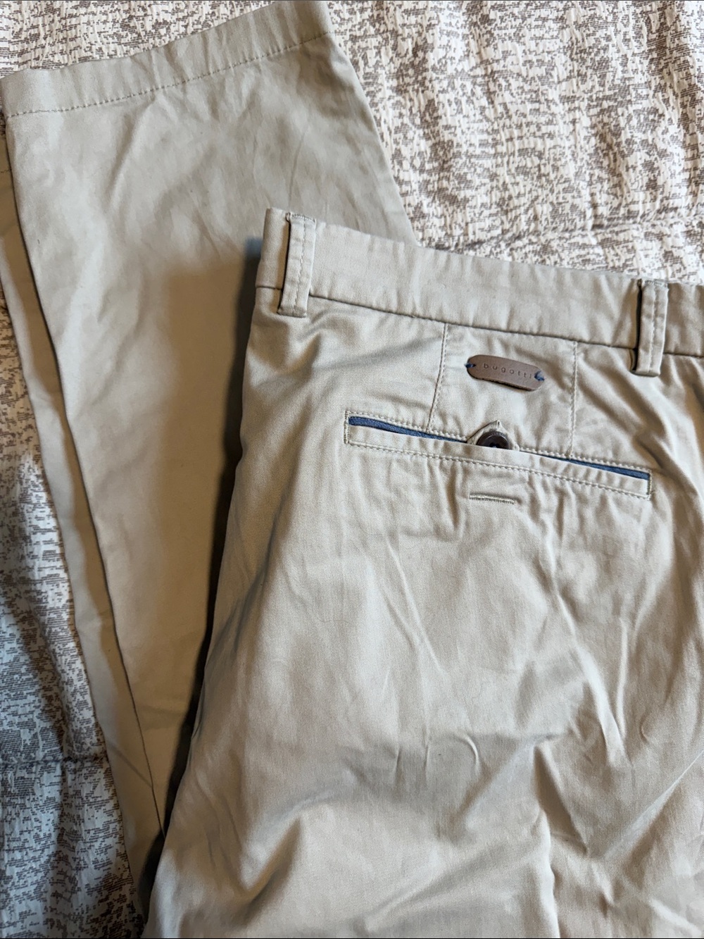 Bugatti Men's Khaki Beige Chino Pants
